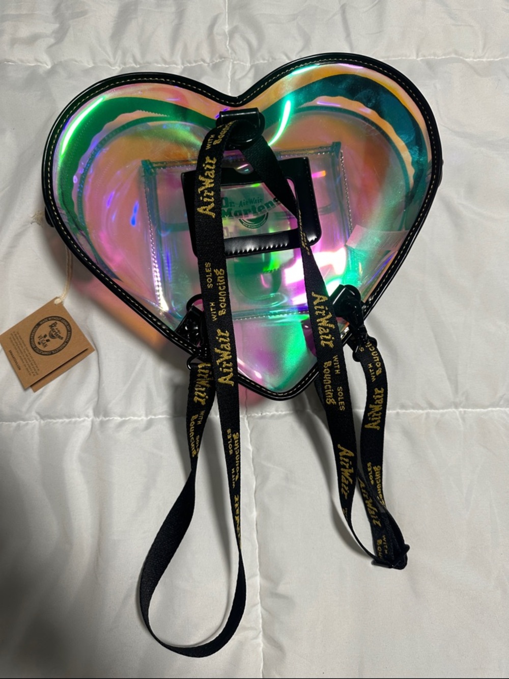Dr. Martens Holographic Heart Bag NWT - Picture 2 of 4